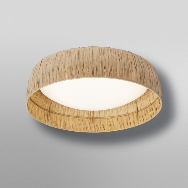 OSRAM LED φωτιστικό οροφής Decor Bamboo Paper, Ø 40 cm, μπαμπού, Καφέ / Σκουριάς, Σαλόνι / τραπεζαρία, Μπαμπού, Εξοχική κατοικία / Ρουστίκ