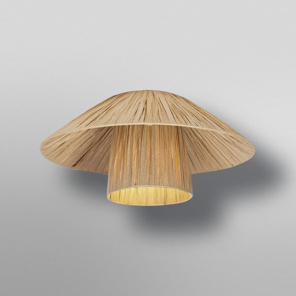 OSRAM Φωτιστικό οροφής Decor Bamboo Paper Hat Ø 40 cm, μπαμπού E27, ρυθμιζόμενος, Καφέ / Σκουριάς, Σαλόνι / τραπεζαρία, Μπαμπού, Εξοχική κατοικία / Ρουστίκ