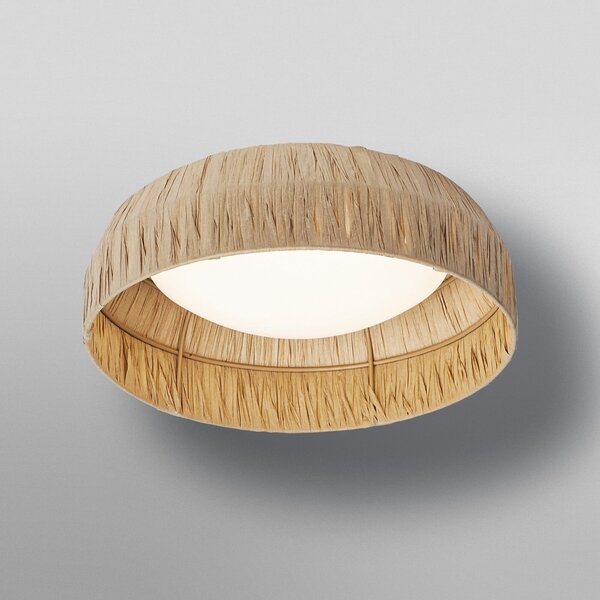 OSRAM LED φωτιστικό οροφής Decor Bamboo Paper, Ø 30 cm, μπαμπού, Καφέ / Σκουριάς, Σαλόνι / τραπεζαρία, Μπαμπού, Εξοχική κατοικία / Ρουστίκ