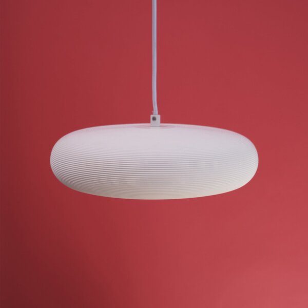OSRAM Κρεμαστή λάμπα Decor Plaster Pure, γύψος, Ø 30 cm, E27, ρυθμιζόμενος, Λευκό, Σαλόνι / τραπεζαρία, Γύψος / πηλός