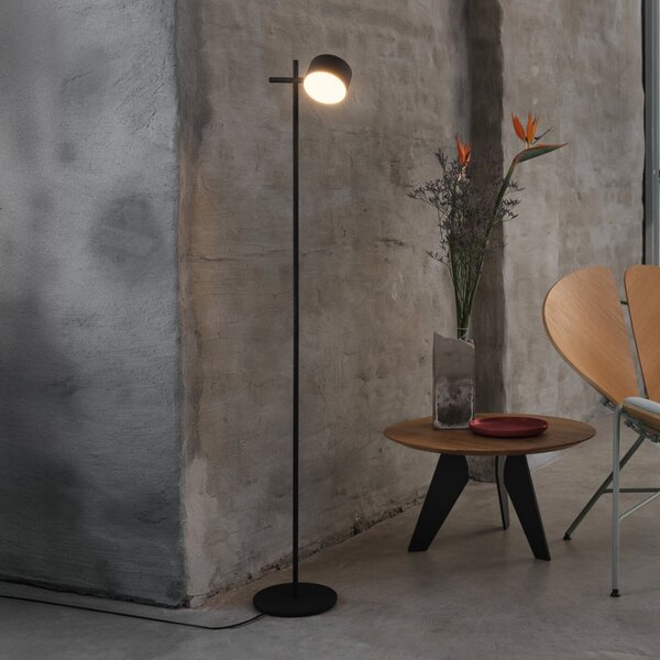 OSRAM LED-Stehleuchte Decor Kyoto, αλουμίνιο, μαύρο, ρυθμιζόμενο, ρυθμιζόμενος, Μαύρο, Σαλόνι / τραπεζαρία, Αλουμίνιο, σύγχρονο