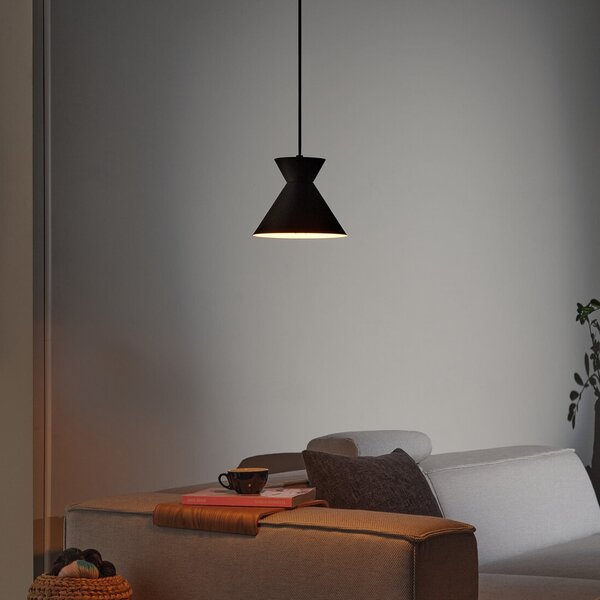 OSRAM Κρεμαστό φωτιστικό Decor Waist, ατσάλι, μαύρο, E27, ρυθμιζόμενος, Μαύρο, Σαλόνι / τραπεζαρία, Μέταλλο, σύγχρονο