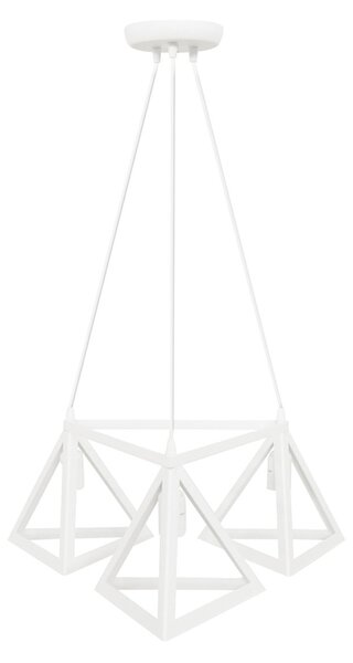 Φωτιστικό Οροφής Τρίφωτο Heronia Giza White 35-0100