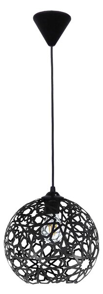 Φωτιστικό Οροφής Μονόφωτο Heronia Tunis Black 34-0269