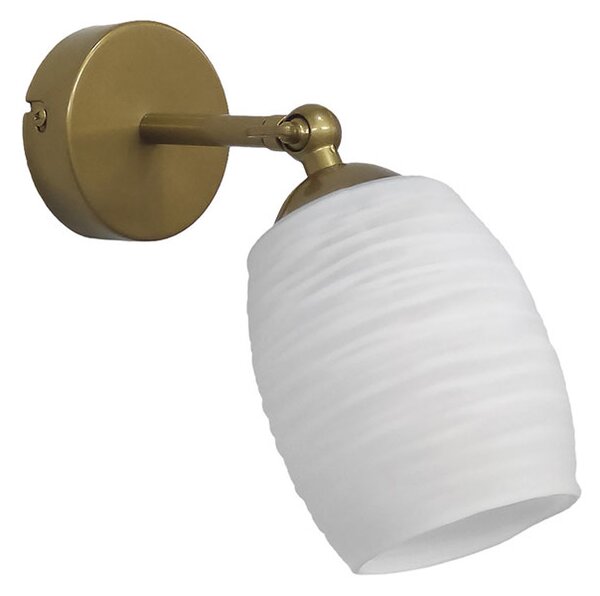 Φωτιστικό Μπάνιου Heronia Barrel Gold/White 01-0397
