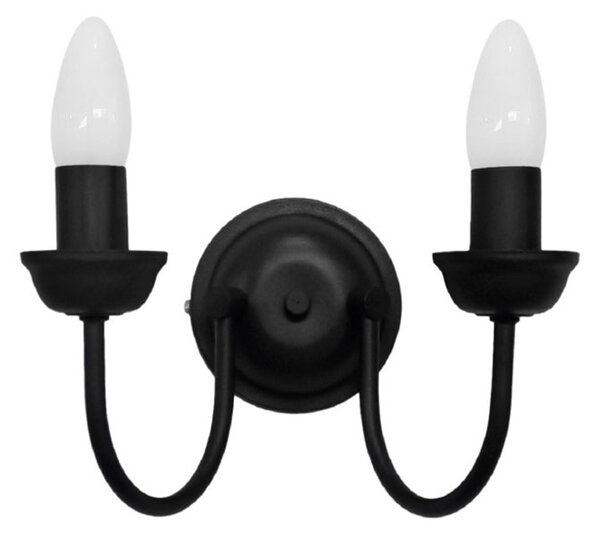 Απλίκα Τοίχου Heronia S-11 Black 01-0368