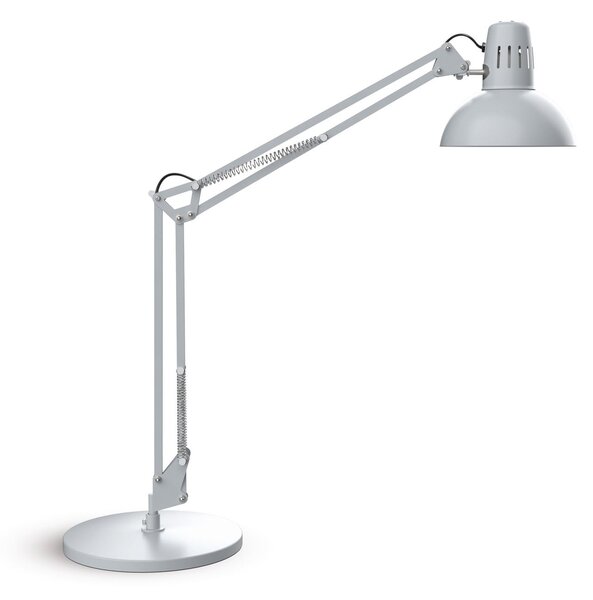 Maul Λάμπα γραφείου LED MAULstudy, ασημί, 49 cm, E27, Μεταλλικό, Μελέτη / Γραφείο, Μέταλλο