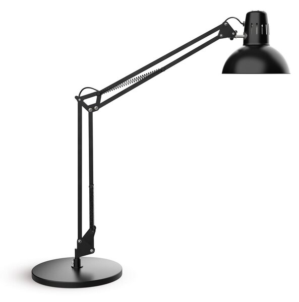 Maul Λάμπα γραφείου LED MAULstudy, μαύρη, ατσάλι, 49 cm, E27, Μαύρο, Μελέτη / Γραφείο, Μέταλλο
