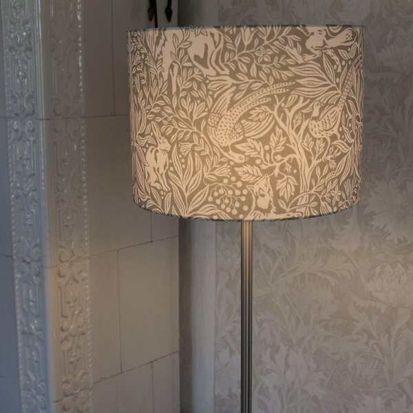 PR Home Φωτιστικό δαπέδου Amy, Eldertree πράσινο/γκρι, ύψος 150 cm, E27, Γκρι, Σαλόνι / τραπεζαρία, Ύφασμα / Κλωστοϋφαντουργία
