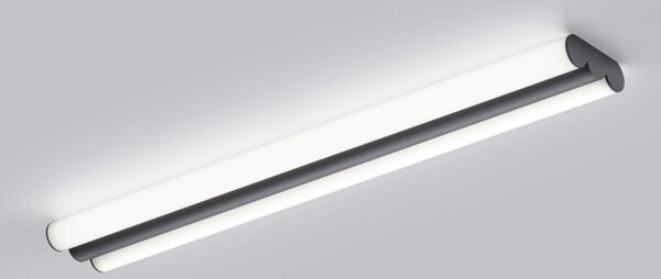Helestra LED καθρέφτης LOOM, μήκος 60 cm, μαύρο, IP44, Μαύρο, Μπάνιο, Μέταλλο