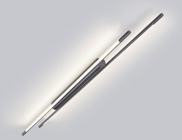 Helestra LED φωτιστικό οροφής LEDA, τιτανίου γκρι, 150 cm, ρυθμιζόμενο, ρυθμιζόμενος, Γκρι, Μελέτη / Γραφείο, Αλουμίνιο