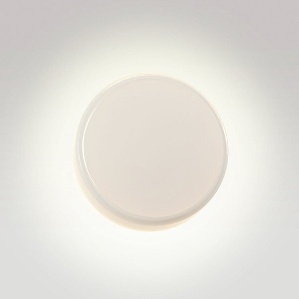 MARSET LED απλίκα Caramel, οπαλίτης, Ø 28 cm, TRIAC, γυαλί, ρυθμιζόμενος, Λευκό, Σαλόνι / τραπεζαρία, Γυαλί, σχεδιασμός