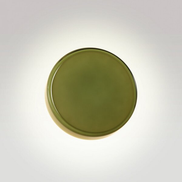 MARSET LED απλίκα Caramel, πράσινο, Ø 22 cm, TRIAC, γυαλί, ρυθμιζόμενος, Πράσινο, Σαλόνι / τραπεζαρία, Γυαλί, σχεδιασμός