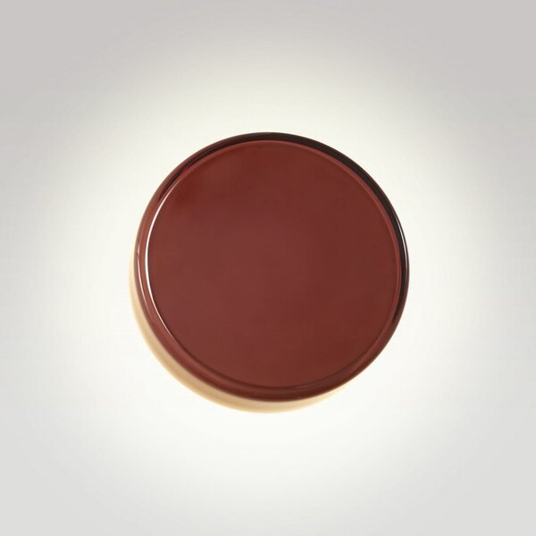 MARSET LED απλίκα Caramel, καφέ, Ø 28 cm, TRIAC, γυαλί, ρυθμιζόμενος, Καφέ / Σκουριάς, Σαλόνι / τραπεζαρία, Γυαλί, σχεδιασμός