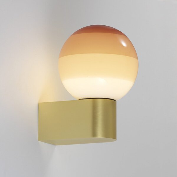 MARSET LED απλίκα Dipping Light A1, κρεμ/ορείχαλκος, ρυθμιζόμενος, Χρυσό / Ορείχαλκου, Σαλόνι / τραπεζαρία, Μέταλλο, σχεδιασμός, Σφαίρα