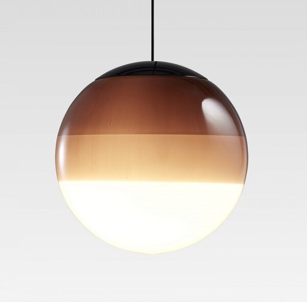 MARSET LED κρεμαστό φωτιστικό Dipping Light, Ø 13 cm, καφέ, ρυθμιζόμενος, Καφέ / Σκουριάς, Σαλόνι / τραπεζαρία, Γυαλί, σχεδιασμός, Σφαίρα