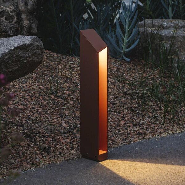 MARSET LED-Sockellampe Domus Ύψος 55 cm χρώμα σκουριάς Αλουμίνιο, ρυθμιζόμενος, Καφέ / Σκουριάς, Αλουμίνιο, σχεδιασμός