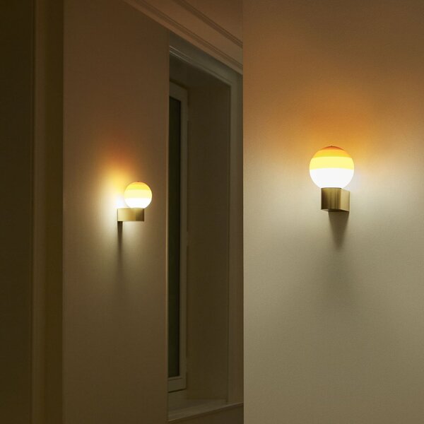 MARSET LED απλίκα Dipping Light A1, πορτοκαλί/χρυσό, ρυθμιζόμενος, Χρυσό / Ορείχαλκου, Σαλόνι / τραπεζαρία, Μέταλλο, σχεδιασμός, Σφαίρα