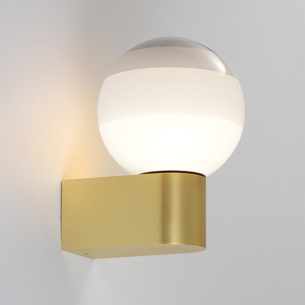 MARSET LED απλίκα Dipping Light A1, λευκό/χρυσό, ρυθμιζόμενος, Χρυσό / Ορείχαλκου, Σαλόνι / τραπεζαρία, Μέταλλο, σχεδιασμός, Σφαίρα