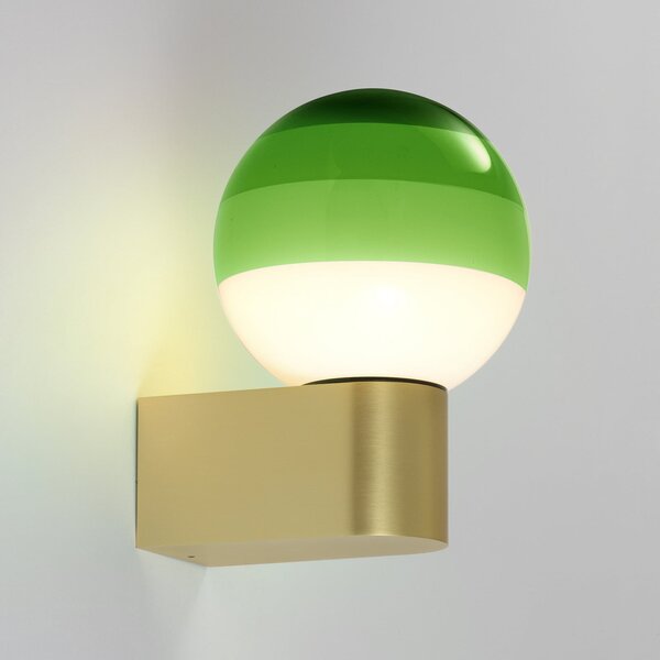 MARSET LED απλίκα Dipping Light A1, πράσινο/χρυσό, ρυθμιζόμενος, Χρυσό / Ορείχαλκου, Σαλόνι / τραπεζαρία, Μέταλλο, σχεδιασμός, Σφαίρα