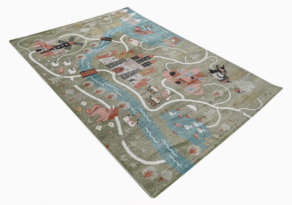 Παιδικό Χαλί (160x230) Polcarpet Carousel Dream Kastro Green