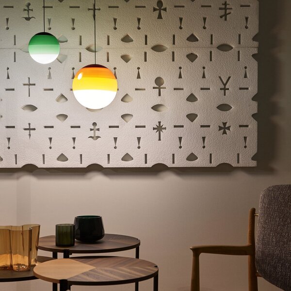 MARSET LED κρεμαστό φωτιστικό Dipping Light Ø 13 cm πράσινο, ρυθμιζόμενος, Πράσινο, Σαλόνι / τραπεζαρία, Γυαλί, σχεδιασμός, Σφαίρα