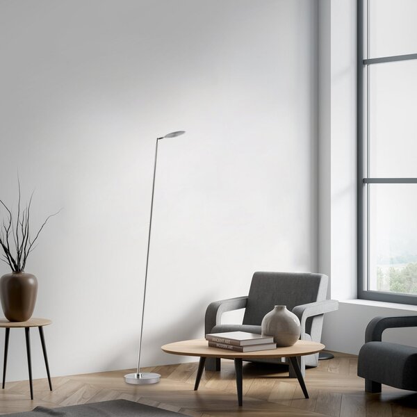 Paul Neuhaus LED-Stehleuchte Akku-Bente, γκρι, CCT, USB-C, ρυθμιζόμενος, Μεταλλικό, Μελέτη / Γραφείο, Μέταλλο, σύγχρονο
