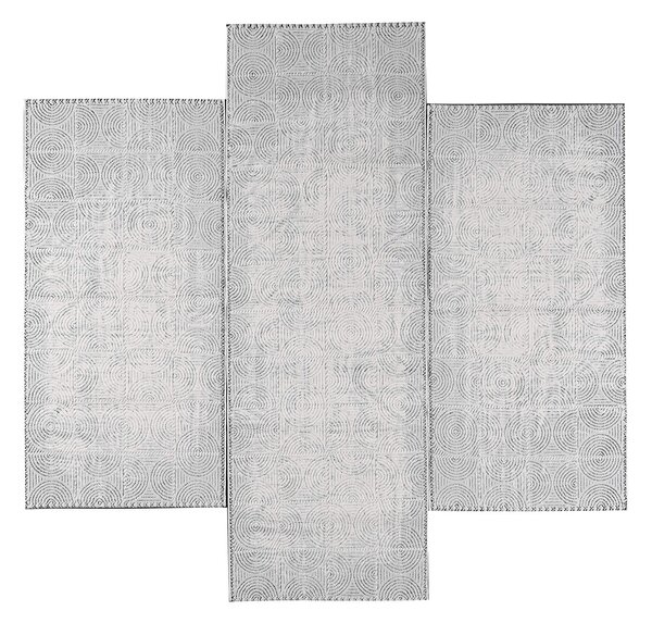 Χαλιά Κρεβατοκάμαρας (Σετ 3τμχ) Pierre Cardin Loft 11 L.Grey