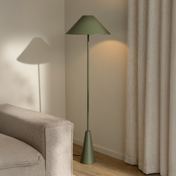 Globen Lighting Φωτιστικό δαπέδου Cannes, πράσινο, μέταλλο, 140 cm, Πράσινο, Σαλόνι / τραπεζαρία, Μέταλλο, Σκανδιναβικό