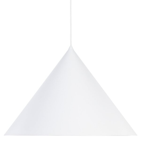 TK Lighting Κρεμαστό φωτιστικό Cono, 1 λάμπα, Ø 50 cm, λευκό, E27, ρυθμιζόμενος, Λευκό, Σαλόνι / τραπεζαρία, Μέταλλο, σύγχρονο