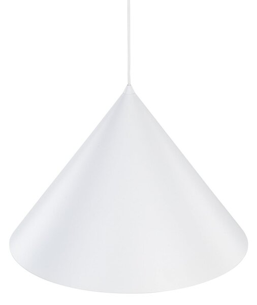 TK Lighting Κρεμαστό φωτιστικό Cono, 1 λάμπα, Ø 50 cm, λευκό, E27, ρυθμιζόμενος, Λευκό, Σαλόνι / τραπεζαρία, Μέταλλο, σύγχρονο