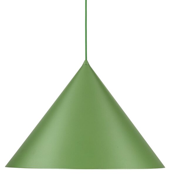 TK Lighting Κρεμαστό φωτιστικό Cono, 1 λάμπα, Ø 50 cm, πράσινο, E27, ρυθμιζόμενος, Πράσινο, Σαλόνι / τραπεζαρία, Μέταλλο, σύγχρονο