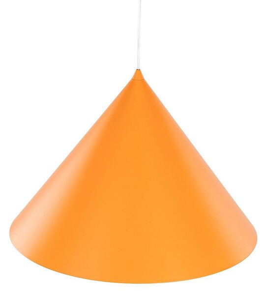 TK Lighting Κρεμαστό φωτιστικό Cono, 1 λάμπα, Ø 50 cm, πορτοκαλί, E27, ρυθμιζόμενος, Πορτοκαλί, Σαλόνι / τραπεζαρία, Μέταλλο, σύγχρονο