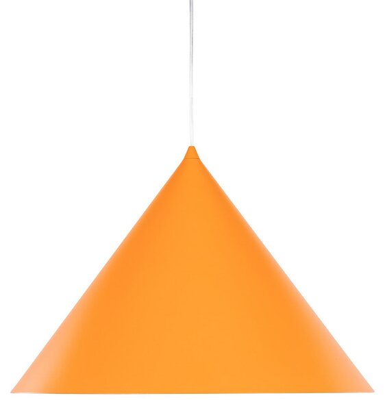 TK Lighting Κρεμαστό φωτιστικό Cono, 1 λάμπα, Ø 50 cm, πορτοκαλί, E27, ρυθμιζόμενος, Πορτοκαλί, Σαλόνι / τραπεζαρία, Μέταλλο, σύγχρονο