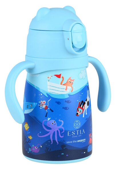 Παγούρι - Θερμός 300ml Με Καλαμάκι Estia Save The Aegean Ocean Play 01-33170