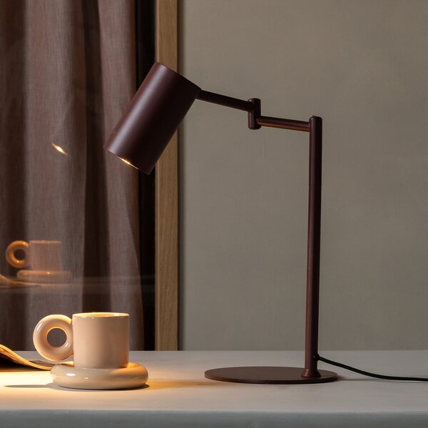 IT´S ABOUT ROMI It's about RoMi Επιτραπέζια λάμπα Bilbao, σκούρο κόκκινο, ύψος 48 cm, Κόκκινο, Σαλόνι / τραπεζαρία, Μέταλλο, σύγχρονο