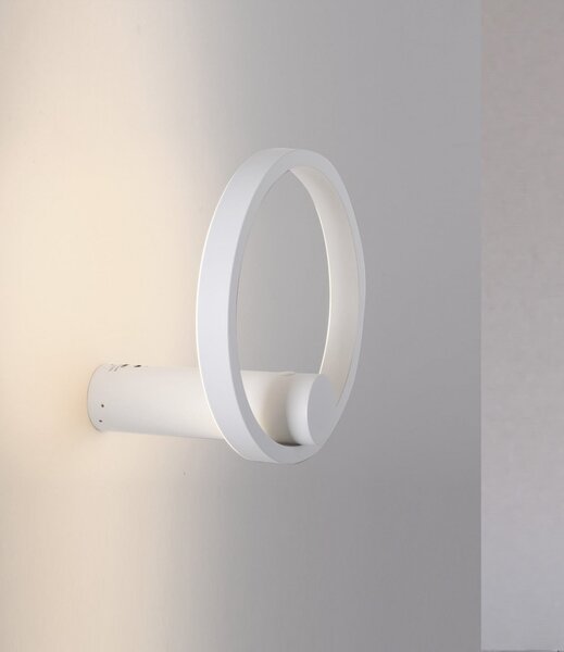 JUST LIGHT. GmbH Φωτιστικό τοίχου LED με μπαταρία Archie, λευκό, 3.000 K, ρυθμιζόμενος, Λευκό, Σαλόνι / τραπεζαρία, Μέταλλο, σύγχρονο