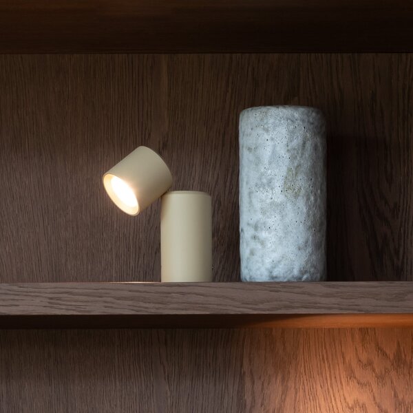 IT´S ABOUT ROMI It's about RoMi Φωτιστικό LED με μπαταρία Milan, μπεζ, 19 cm, ρυθμιζόμενος, Μπεζ, Σαλόνι / τραπεζαρία, Αλουμίνιο, σύγχρονο