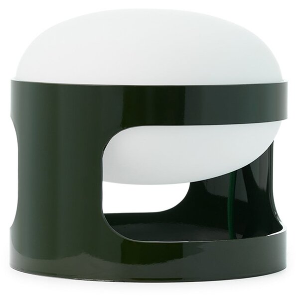 Kartell Επιτραπέζια λάμπα KD28, πράσινο δάσος, Ø 25 cm, E14-LED, Πράσινο, Σαλόνι / τραπεζαρία, Πλαστικό, σχεδιασμός