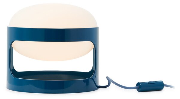 Kartell Επιτραπέζια λάμπα KD28, πετρόλ, Ø 25 cm, E14-LED, Μπλε, Σαλόνι / τραπεζαρία, Πλαστικό, σχεδιασμός