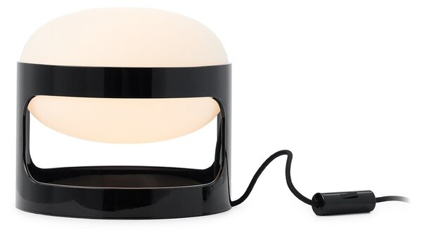 Kartell Τραπεζοκαλύμματα KD28, μαύρο, Ø 25 cm, E14-LED, Μαύρο, Σαλόνι / τραπεζαρία, Πλαστικό, σχεδιασμός