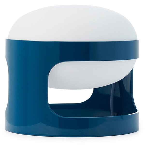 Kartell Επιτραπέζια λάμπα KD28, πετρόλ, Ø 25 cm, E14-LED, Μπλε, Σαλόνι / τραπεζαρία, Πλαστικό, σχεδιασμός