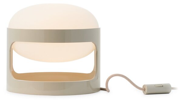 Kartell Τραπεζοσκόπιο KD28, γκρι, Ø 25 cm, E14-LED, Γκρι, Σαλόνι / τραπεζαρία, Πλαστικό, σχεδιασμός