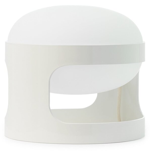 Kartell Τραπεζοσκόπιο KD28, λευκό, Ø 25 cm, E14-LED, Λευκό, Σαλόνι / τραπεζαρία, Πλαστικό, σχεδιασμός