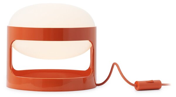 Kartell Επιτραπέζια λάμπα KD28, πορτοκαλί, Ø 25 cm, E14-LED, Πορτοκαλί, Σαλόνι / τραπεζαρία, Πλαστικό, σχεδιασμός