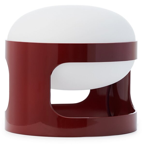 Kartell Επιτραπέζια λάμπα KD28, σκούρο κόκκινο, Ø 25 cm, E14-LED, Κόκκινο, Σαλόνι / τραπεζαρία, Πλαστικό, σχεδιασμός