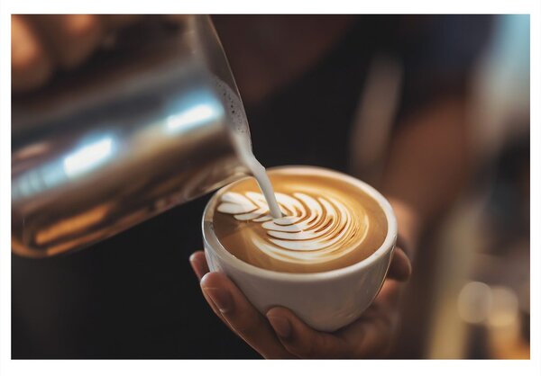 Πίνακας σε καμβά latte art σε φλιτζάνι