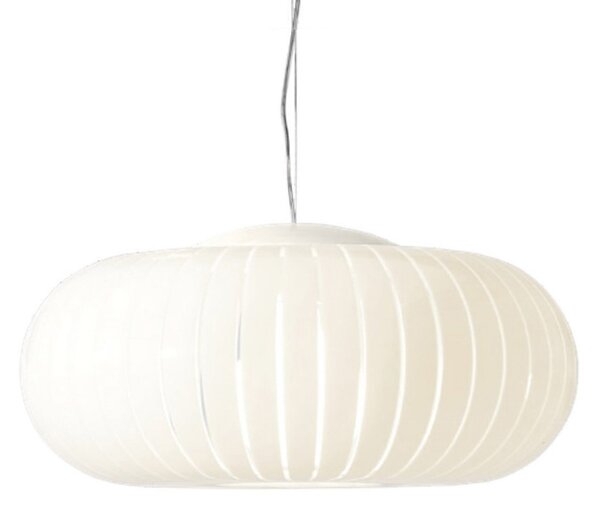 Kartell Κρεμαστό φωτιστικό Teresa, λευκό, Ø 50 cm, E27-LED, Λευκό, Σαλόνι / τραπεζαρία, Πλαστικό, σχεδιασμός