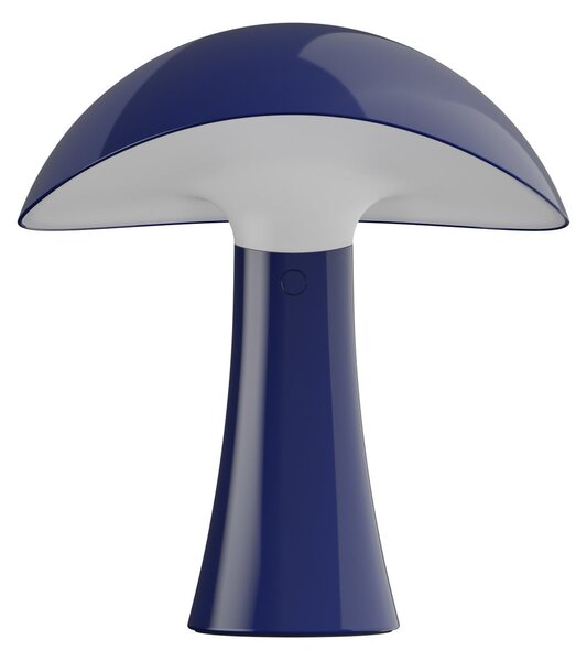 Louis Poulsen LED-Akkutischleuchte Rumee 220, μπλε, IP44, ρυθμιζόμενος, Μπλε, Σαλόνι / τραπεζαρία, Πλαστικό, Σκανδιναβικό