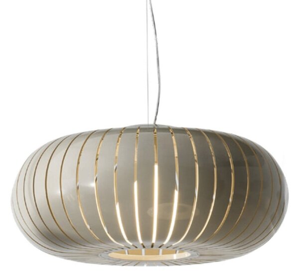 Kartell Κρεμαστό φωτιστικό Teresa, γκρι, Ø 50 cm, E27-LED, Γκρι, Σαλόνι / τραπεζαρία, Πλαστικό, σχεδιασμός